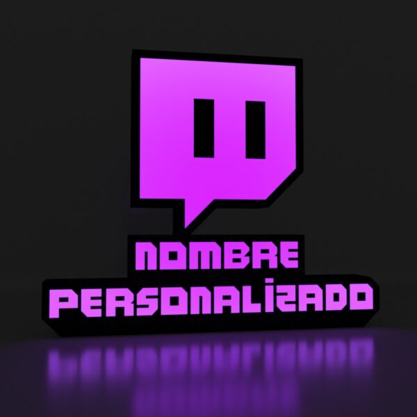 Lámpara led TWITCH PERSONALIZADA