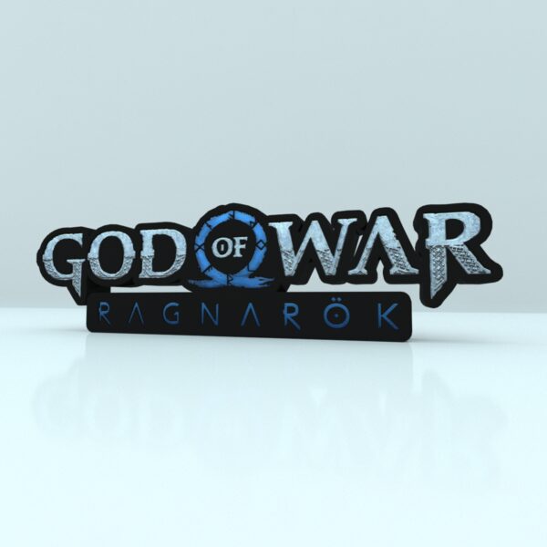 letrero luminoso lámpara led GOD OF WAR RAGNAROK logo