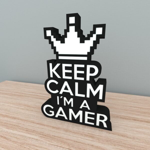 Lámpara led KEEP CALM I'M A GAMER