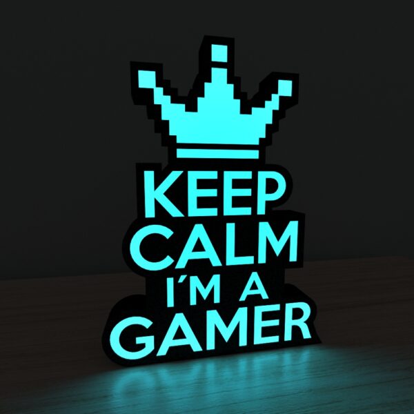 Lámpara led KEEP CALM I'M A GAMER - Imagen 3